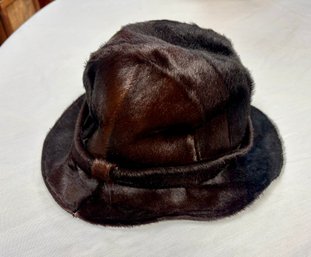 Prada Leather And Fur Hat (CTF20)