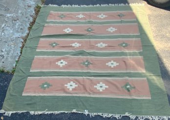 Vintage Flat Weave Wool Rug (CTF10)