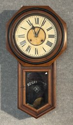 Antique Antonia School House Regulator Wall Clock (CTF20)