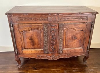 Antique French Provincial Walnut Cabinet (CTF50)