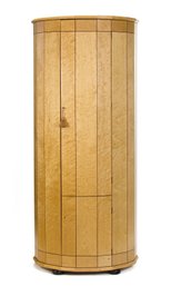 Fine Custom Made Solid Birdseye Maple Cabinet (CTF40)