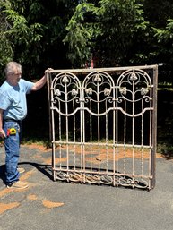 19th C. Ornate Iron Garden Window Trellis (CTF30)