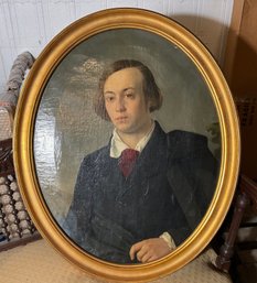 Antique Russian Portrait Painting