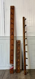 Three Antique Peg Racks (CTF10)