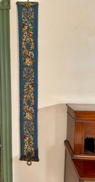 Vintage Needlepoint Bell Pull