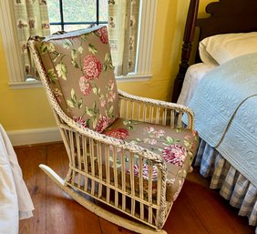 Vintage Wicker Rocking Chair
