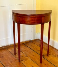 19th C. Demi Lune Table
