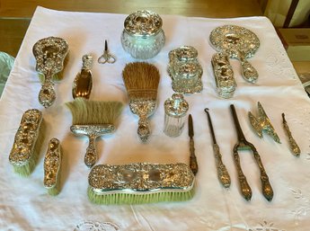 Gorham Sterling Dresser Set, 20pcs.