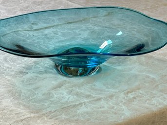 George Averbeck, Fire On The Mountain, Hand Blown Glass Bowl