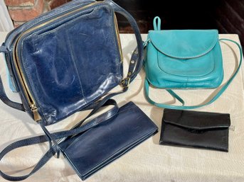 Blue Hobo Bags And Wallets, 4pcs.