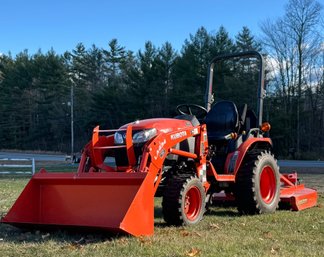 Single Owner 2018 Kubota B2601HSD Diesel 4x4 Tractor With Implements (Local Pick Up Or Delivery)