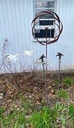 Garden Stakes, Decorative Lawn Ornaments, Whirly Gig