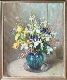 E Fuller Oil On Board Still Life