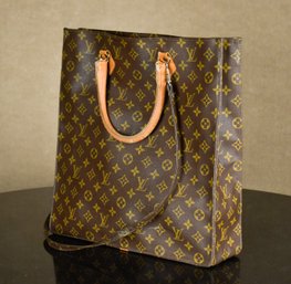 Louis Vuitton French Company Sac Plat Monogrammed Bag W/shoulder Strap, 1 Of 2  (CTF10)