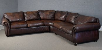 Quality Bernhardt Leather Sectional Sofa (CTF60)