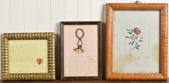 Three Antique Framed Artworks(CTF20)