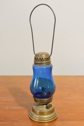 Antique Skater's Lantern W/Blue Shade (CTF20)