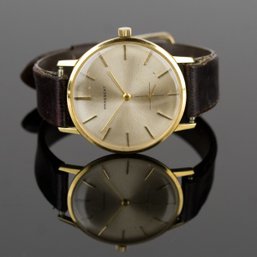 Vintage 18k Gold Praesent Wrist Watch (CTF10)