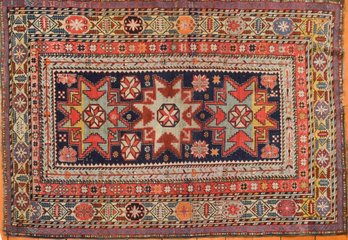 Antique Oriental Caucasian Scatter Rug (CTF20)