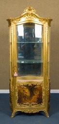 Vintage Gilt French China Cabinet (CTF20)