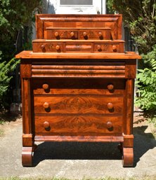 19th C. Double Deck Top  Gothic Chest (CTF20)