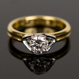 18k Gold .50 Ct. Diamond Ring (CTF10)