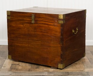 Antique Brass Bound Camphor Wood Trunk (CTF20)