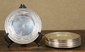 12 Vintage Sterling Bread Plates (CTF20)