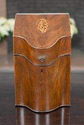 Antique English Mahogany Knife Box (CTF10)