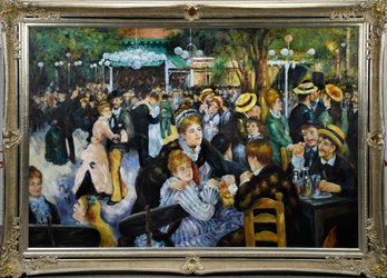 Large Contemporary Renoir Copy Oil On Canvas (CTF40)