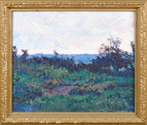 Dante Guaniglia Oil On Canvas, Dusk Landscape (CTF10)