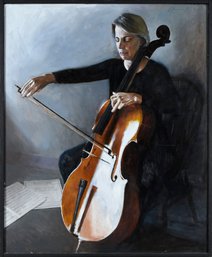 Oil On Wood, Cello Player (CTF20)