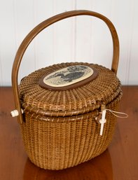 Vintage Farnum Signed Nantucket Lightship Purse (CTF10)