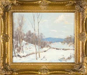 20th C. Oil, Winter Landscape (CTF20)