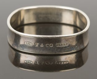 Sterling Silver Signature Tiffany & Co. Square Bangle Bracelet (CTF10)