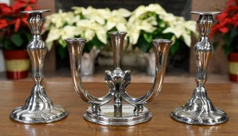 Vintage WMF Signed Candelabra And Candlesticks (CTF10)