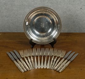 Sterling Flatware And Plate (CTF20)