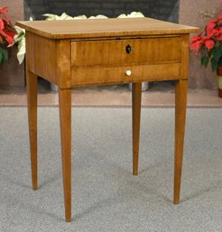 19th C. Biedermeier Two Drawer Stand (CTF20)