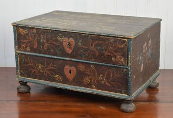 Antique Paint Decorated Box (CTF10)
