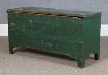 Antique Green Painted Blanket Box (CTF20)