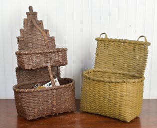 Two Vintage Hanging Baskets (CTF20)