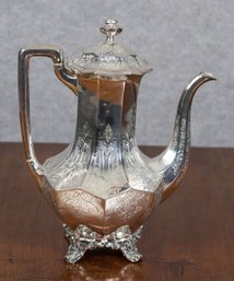 Antique J. Angell English Sterling Silver Coffee Pot (CTF10)