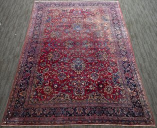 Antique Oriental Sarouk Room Size Rug (CTF30)