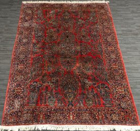 Vintage Oriental Sarouk Room Size Rug (CTF30)