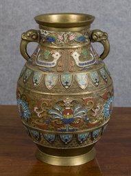 Vintage Japanese Champleve Vase (CTF20)