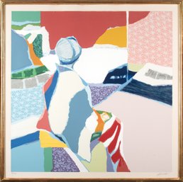Tedashi  Asoma Lithograph, Red Sky (CTF10)