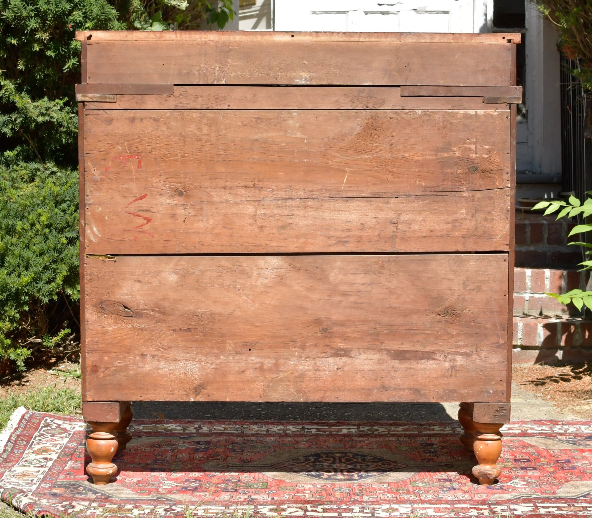 19th C. Vermont Carved Butlers Chest (CTF30) #52170 | Auctionninja.com