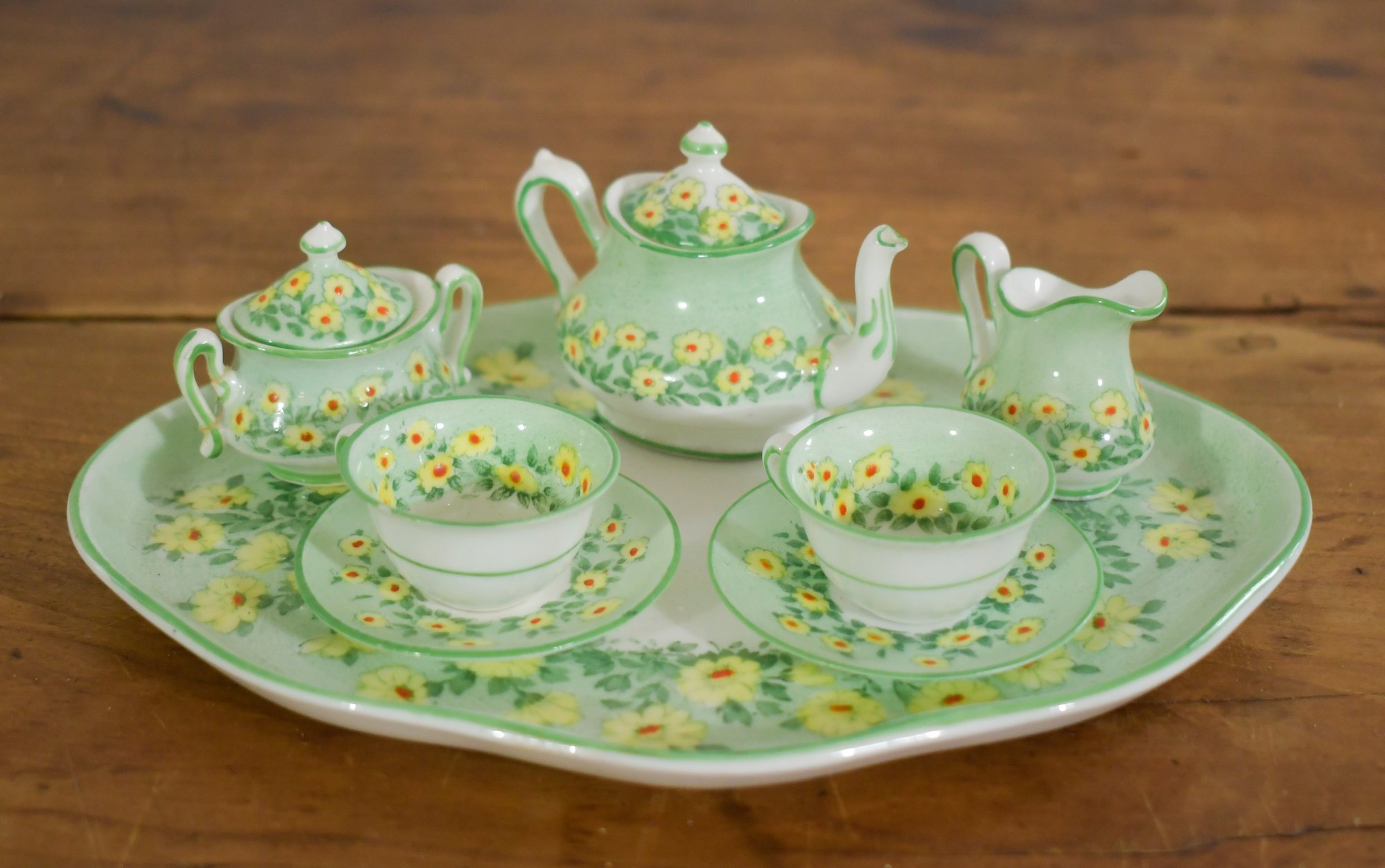 Pu Strathpine Tea Set Crown Staffordshire Miniature Porcelain Tea Set (CTF20) #54600 ...