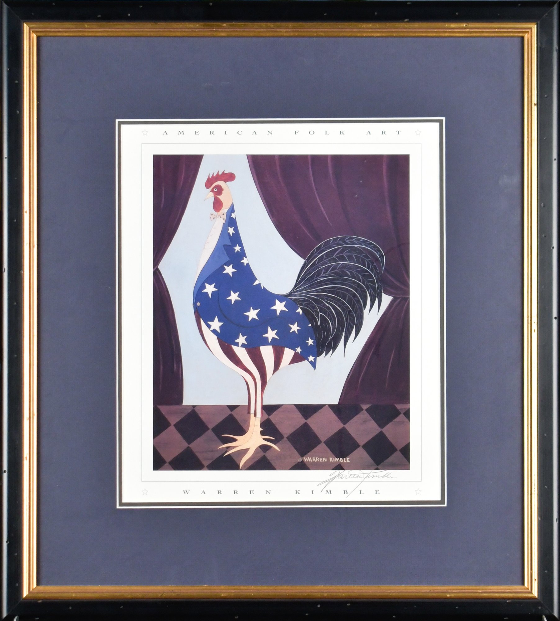 Warren Kimble Signed Folk Art Print (CTF20) #52934 | Auctionninja.com