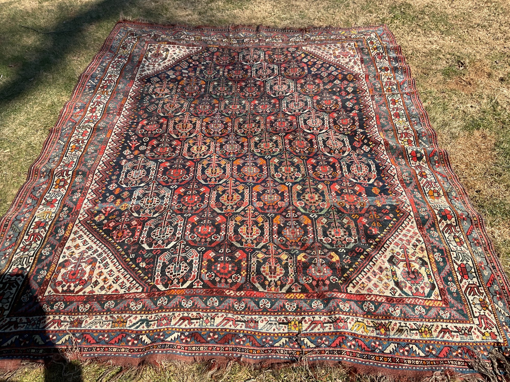 Good Antique Oriental Scatter Rug (CTF20) #58093 | Auctionninja.com